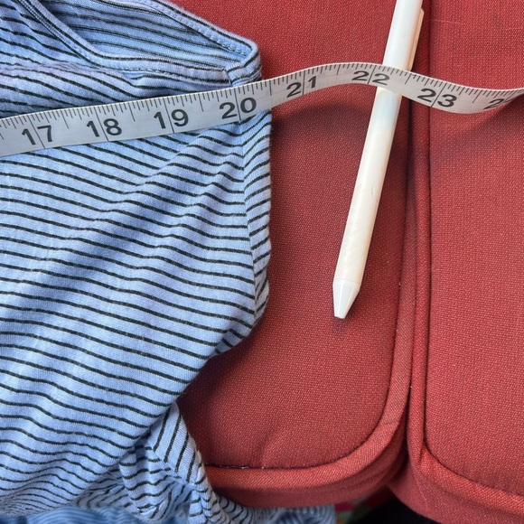 Comfy USA Blue and White Striped Midi Dress - Picture 3 of 8